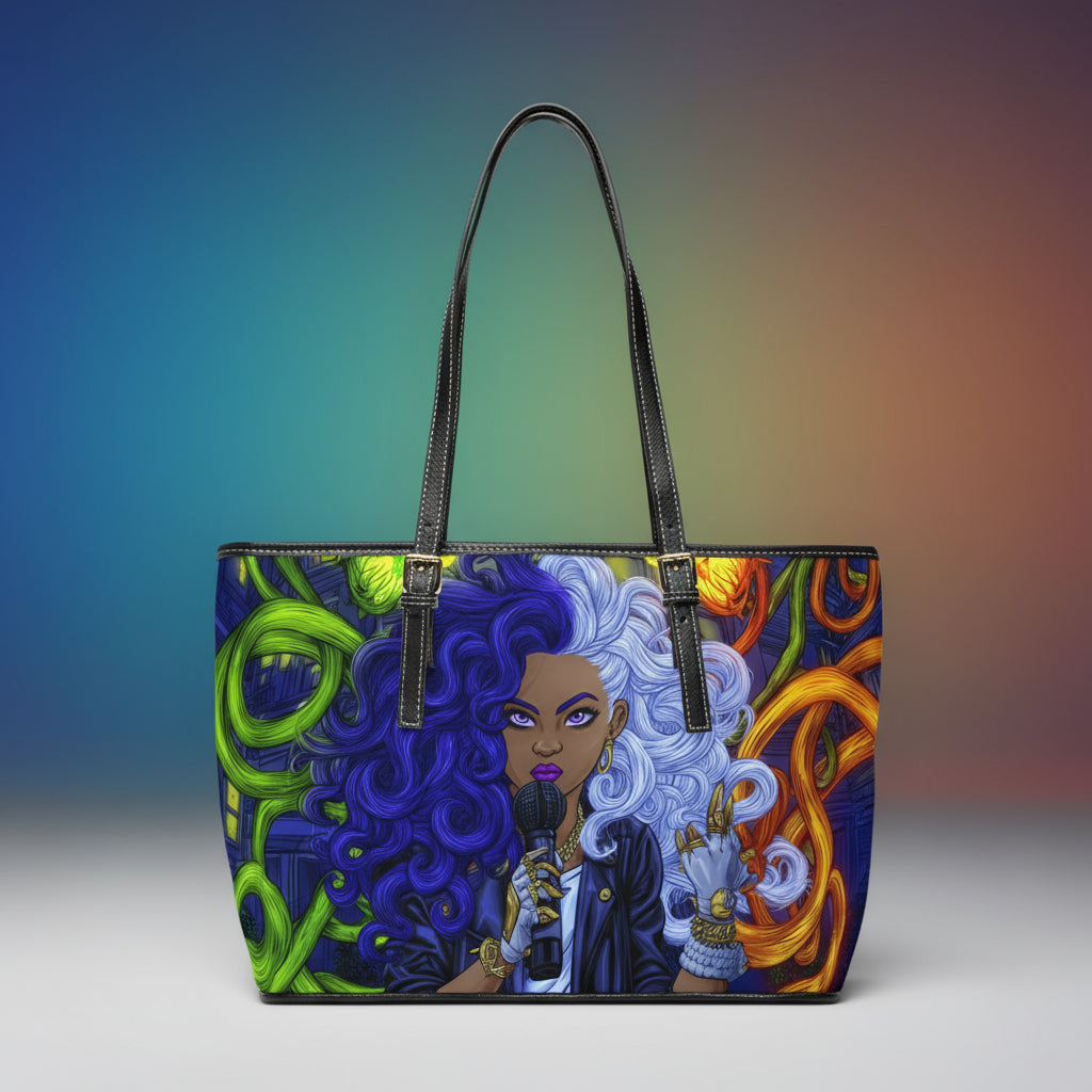Shoulder Bag - Colorful Melanated Urban Theme Design