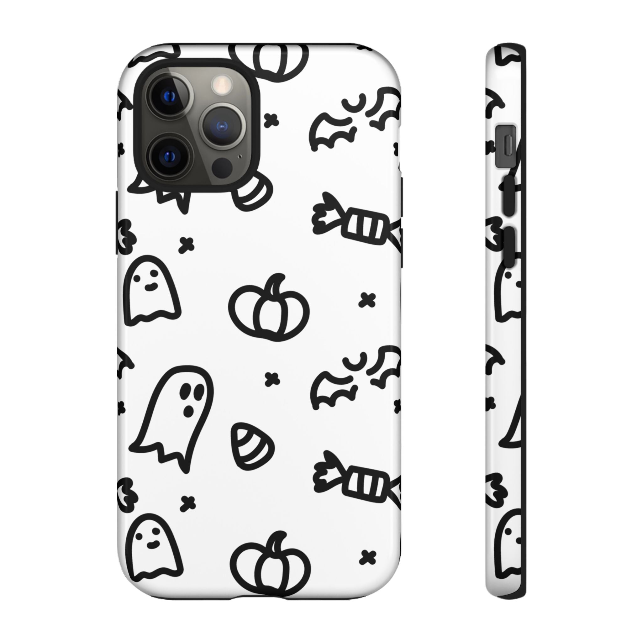 Halloween Themed Phone Case, Spooky Ghosts and Pumpkins, Fall Decor, Costume Party, Trick or Treat