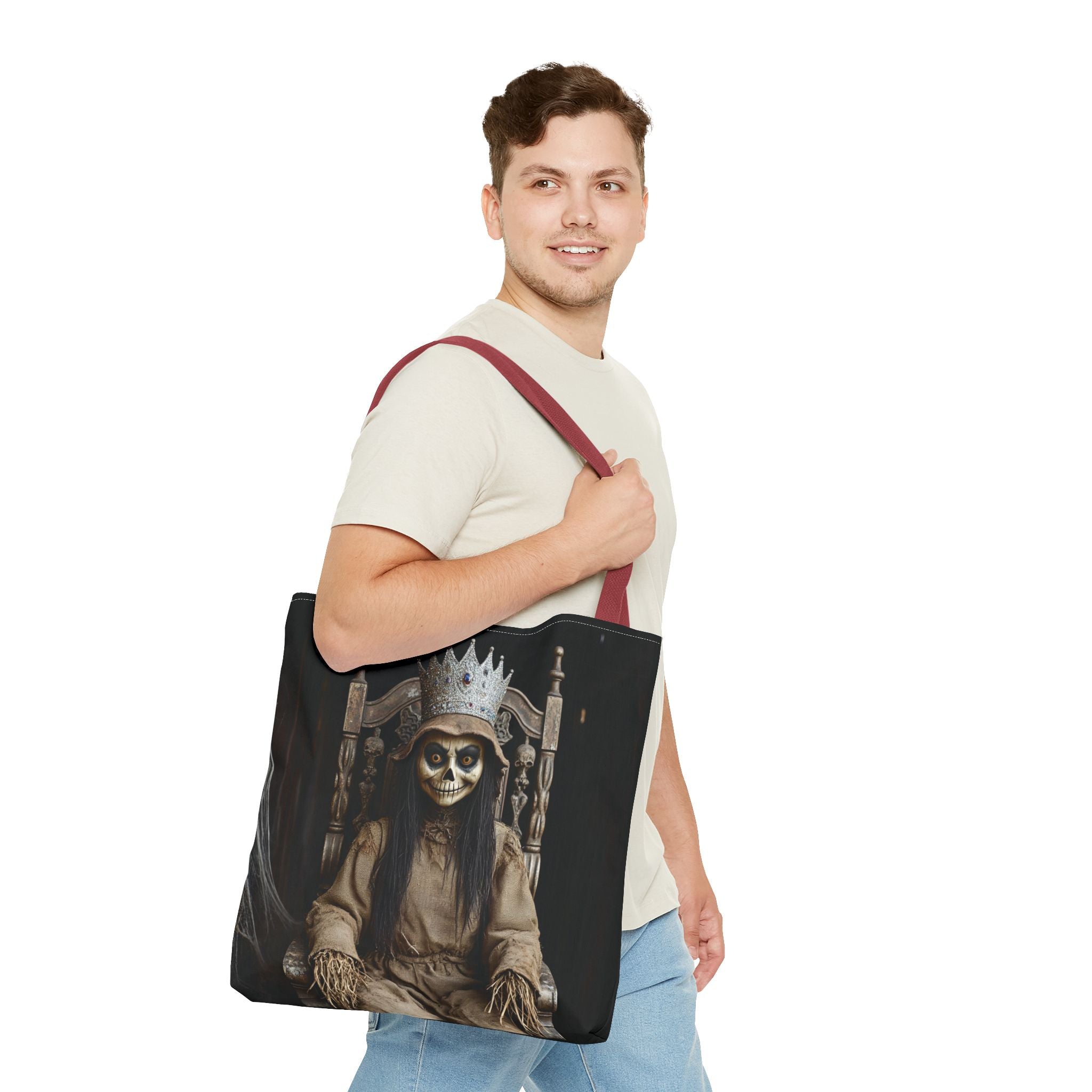 VYBZ Tote Bag - Spooky Skeleton Queen Halloween Design