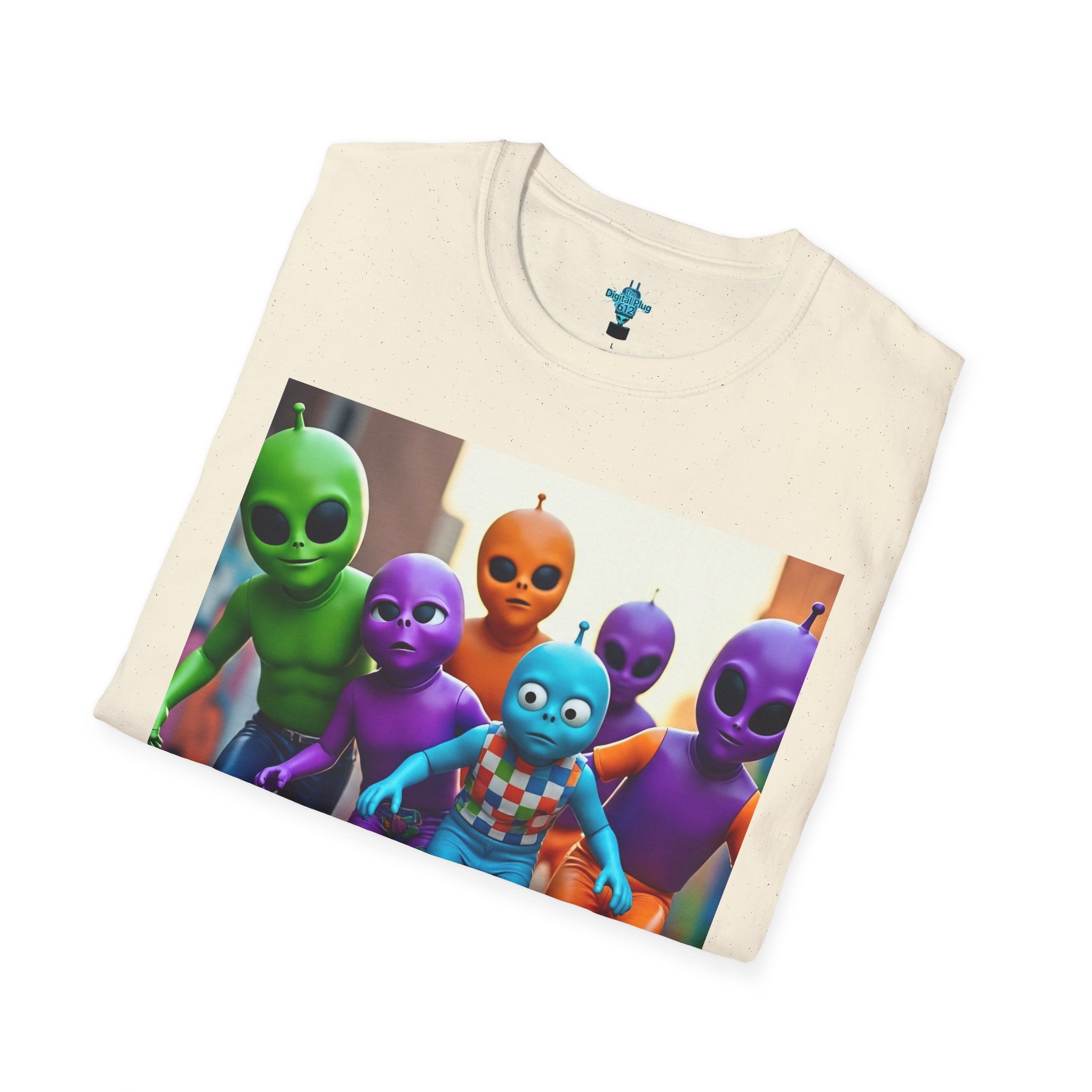 VYBZ Alien Skateboarder Unisex T-Shirt, Cool Graphic Tee for Skaters, Fun Summer Wear, Unique Gift for Kids and Teens, Vibrant Street [...]