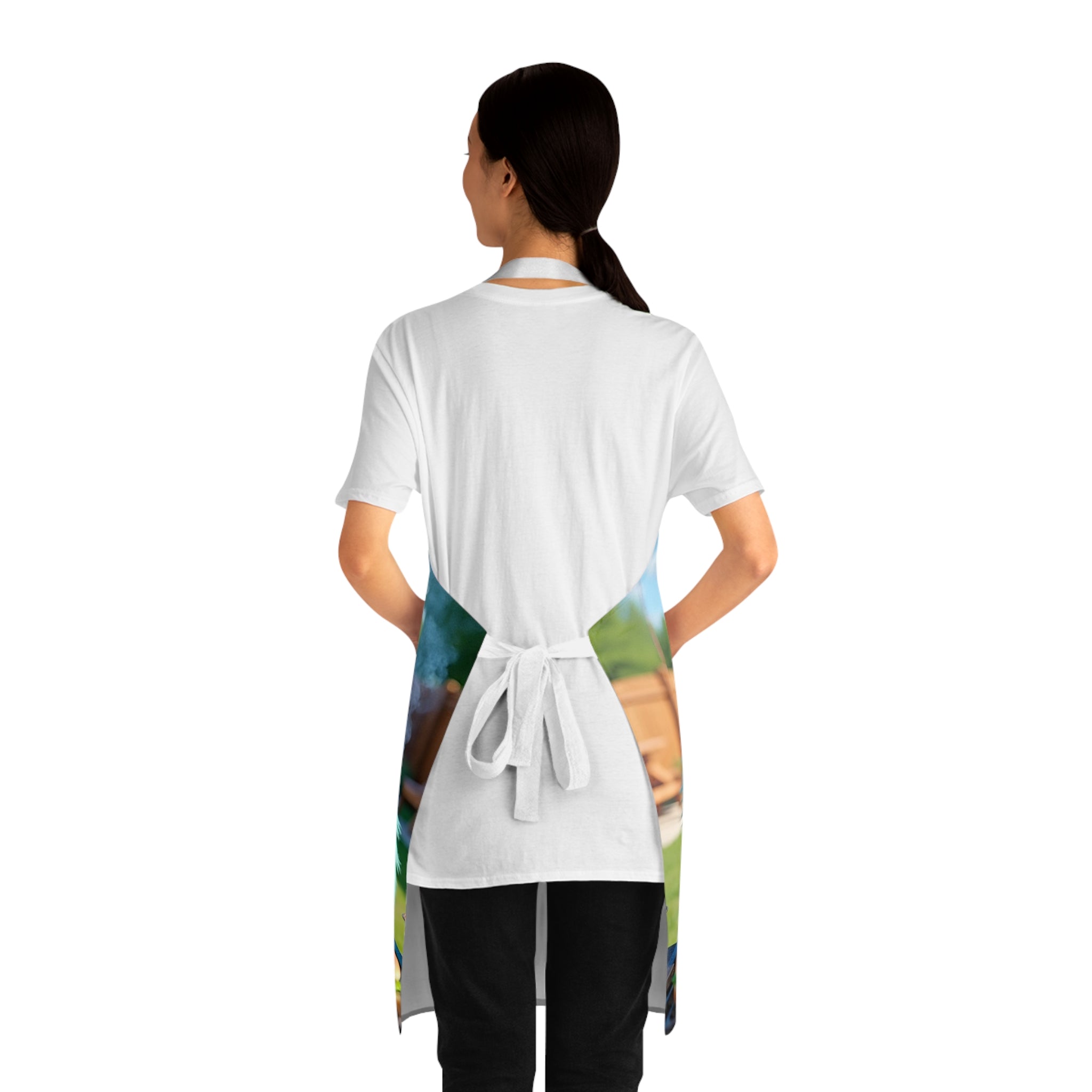 Colorful Monster Grill Apron, Fun Cooking Apron, Unique BBQ Gift for Adults, Kitchen Apron for Food Lovers, Whimsical Gift for Chef