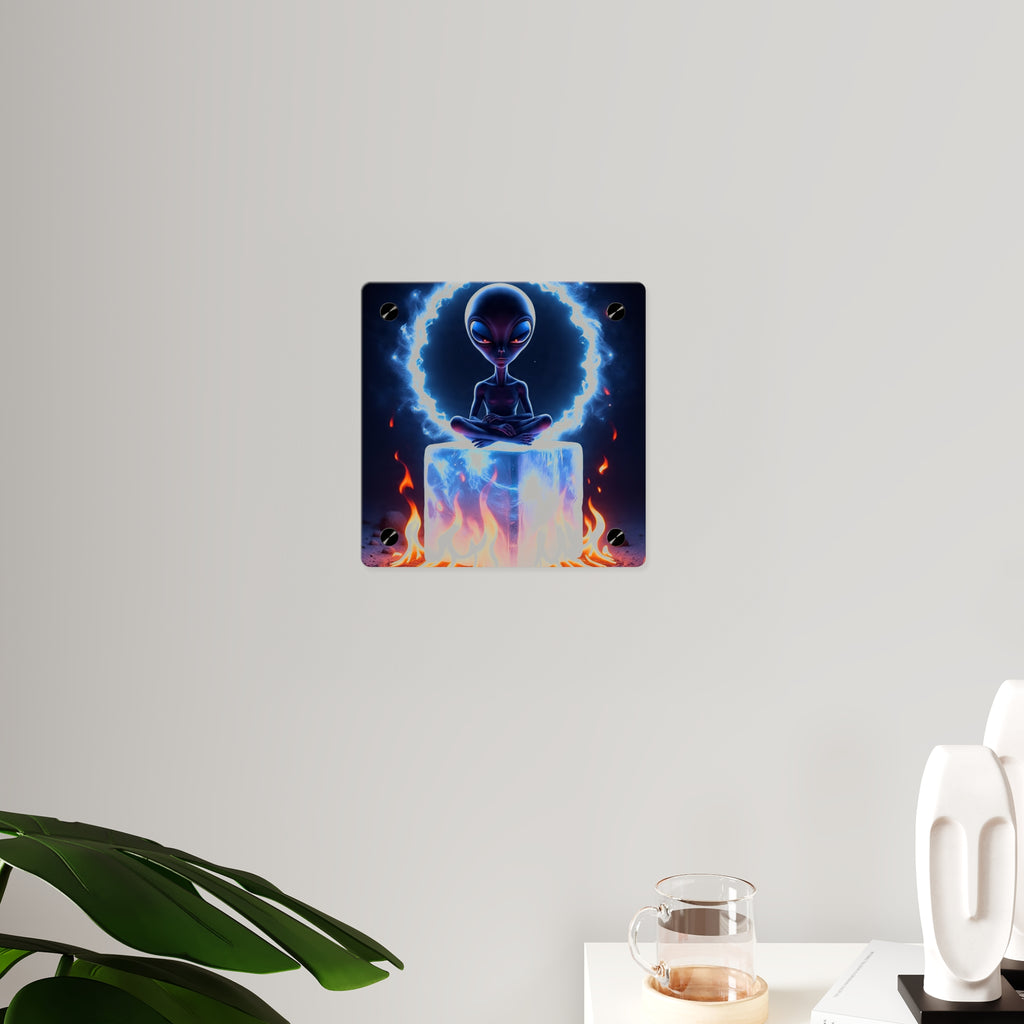 Cosmic Alien Acrylic Wall Art