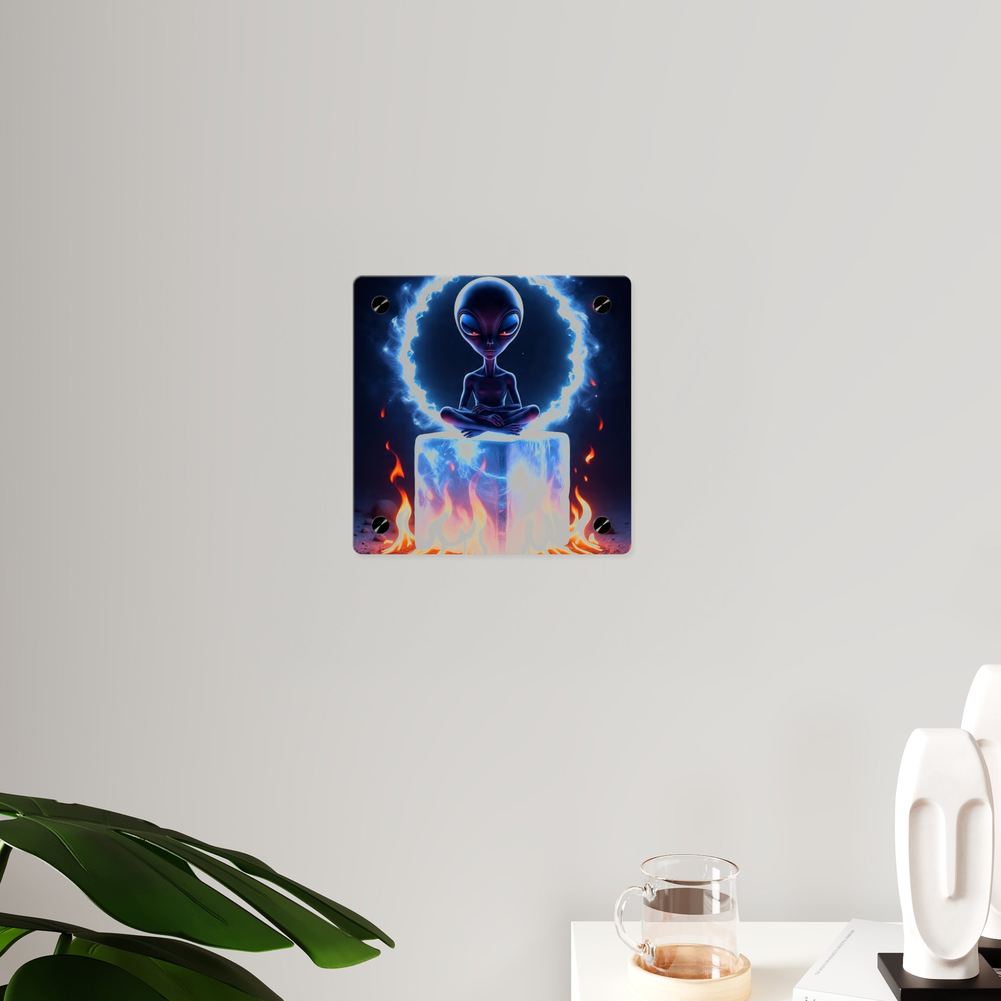 Cosmic Alien Acrylic Wall Art