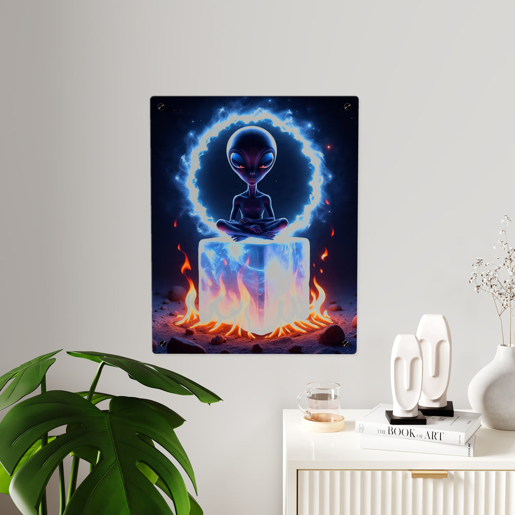 Cosmic Alien Acrylic Wall Art