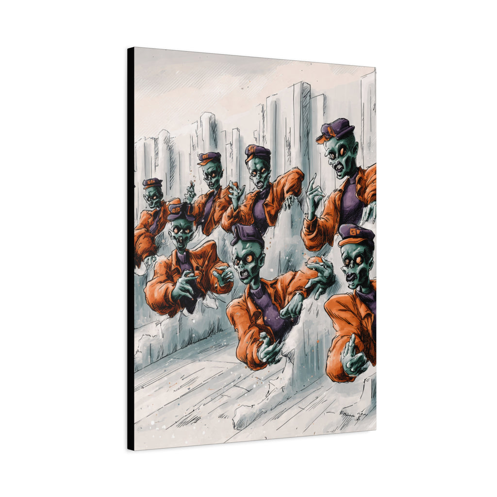 Zombie Chorus Matte Canvas Wall Art