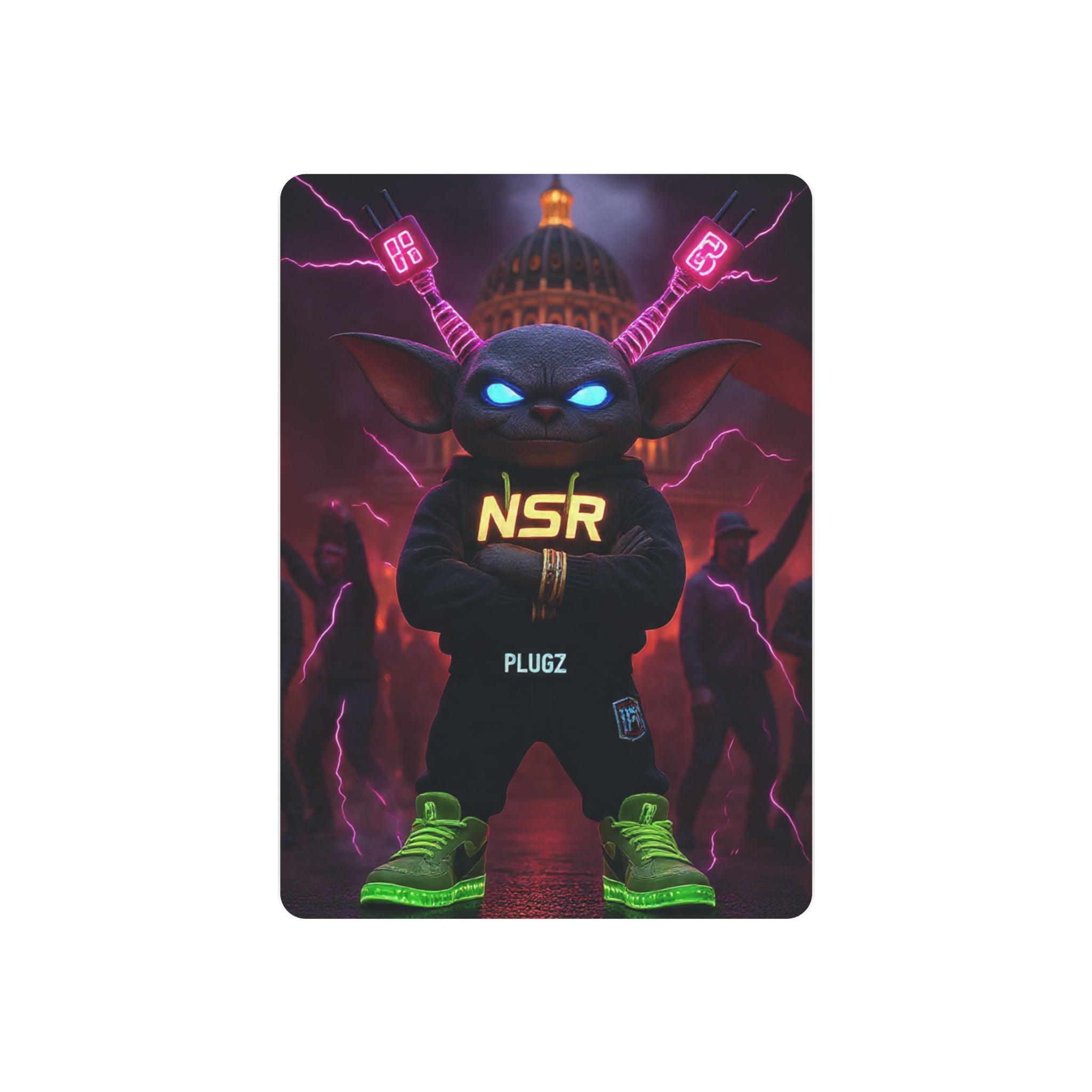 Limited Edition North Star Rebel x 612 Misfits 'Plugz' Metal Art Sign