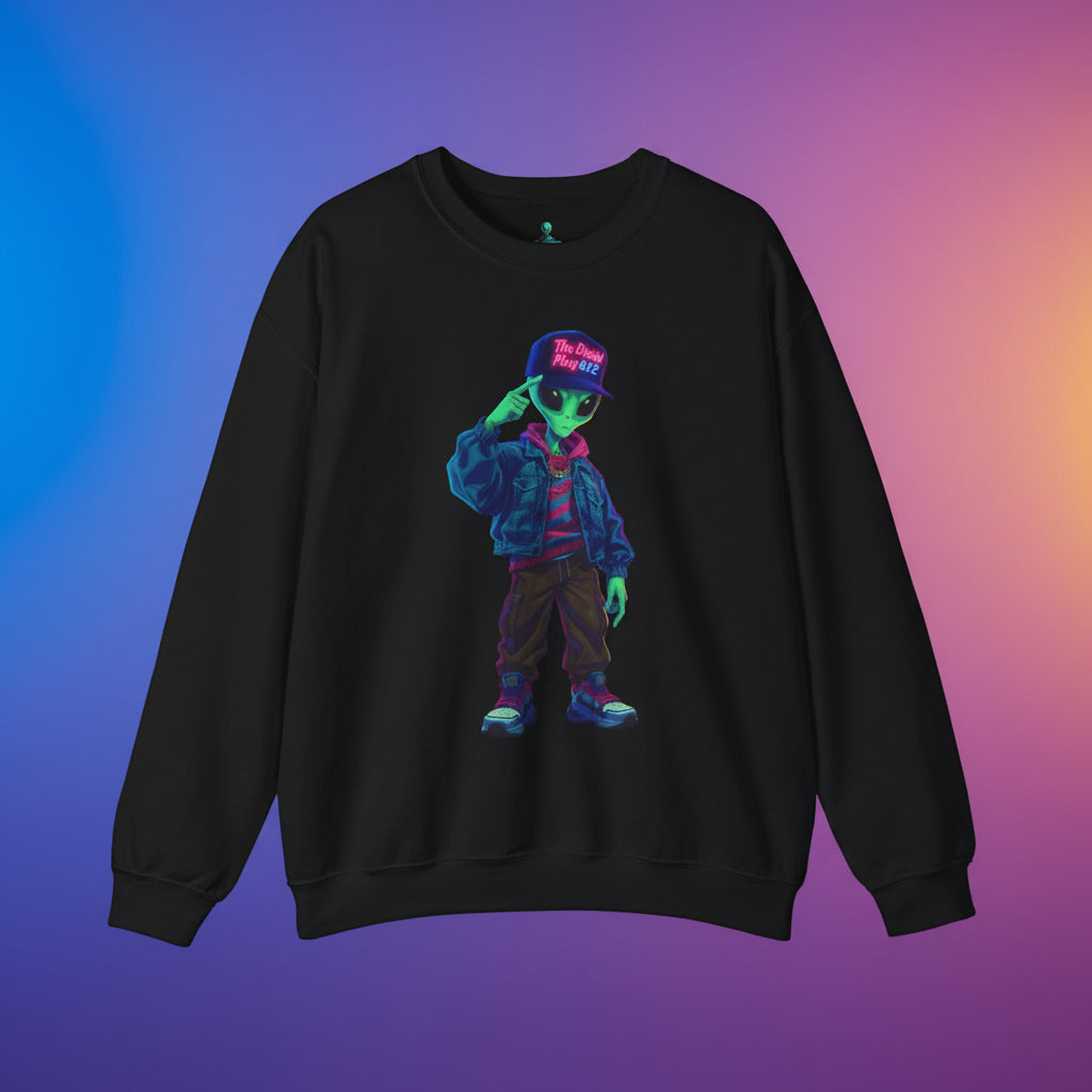 Stylish Alien Graphic Sweatshirt | Unisex Heavy Blend Crewneck | Trendy Casual Wear, Gift for Hipsters, Streetwear Fashion, Unique Art [...]