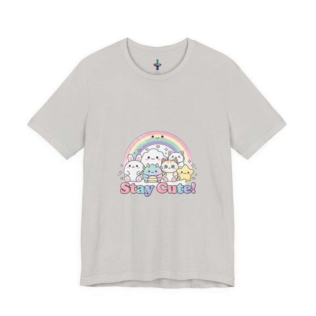 Pastel Kawaii Rainbow 'Stay Cute' Tee | candy kawaii, pastel rainbow