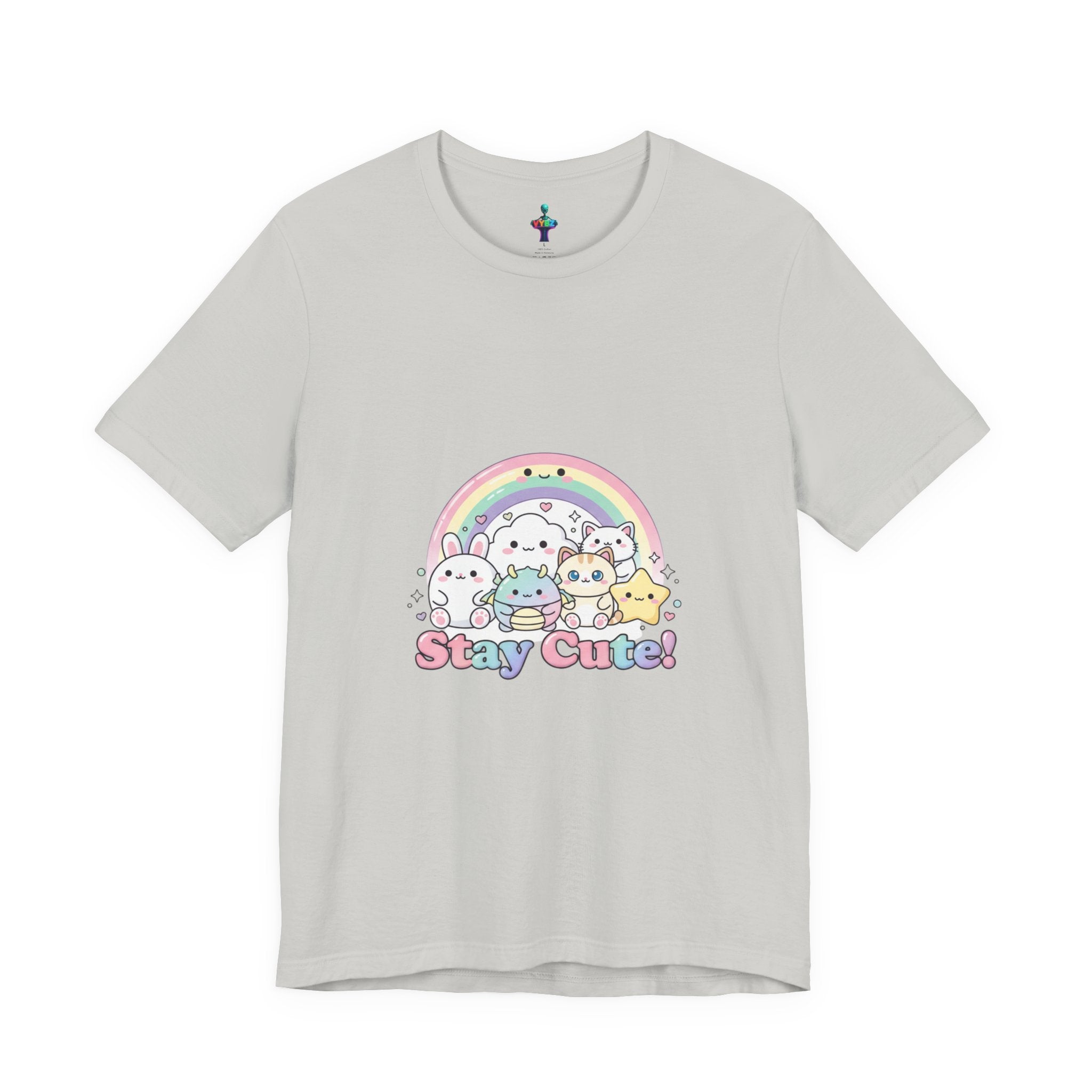 Pastel Kawaii Rainbow 'Stay Cute' Tee | candy kawaii, pastel rainbow
