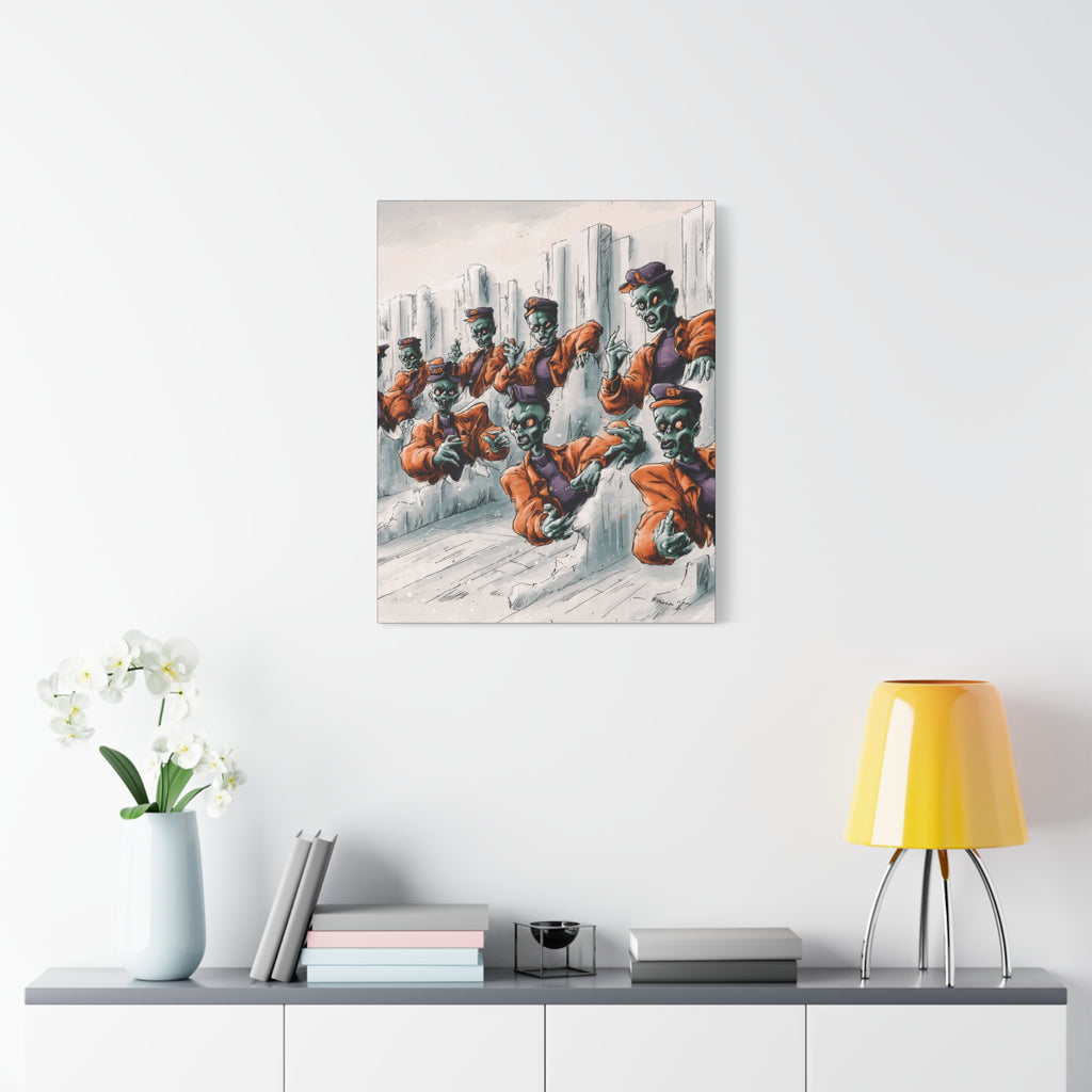 Zombie Chorus Matte Canvas Wall Art