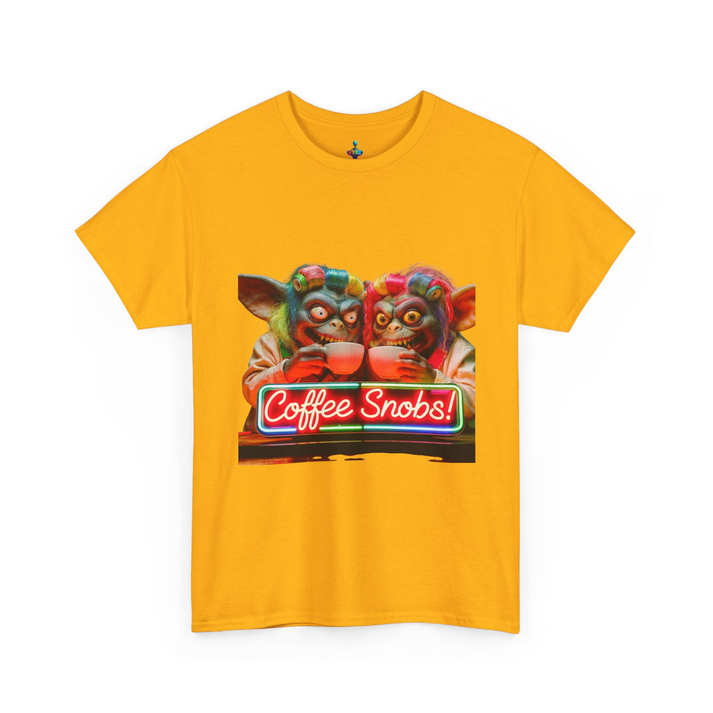 Coffee Snobs T-Shirt — Retro Neon Gremlin Coffee Lovers Tee