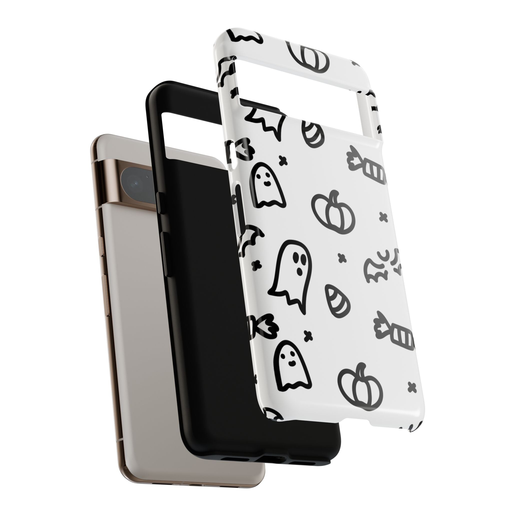 Halloween Themed Phone Case, Spooky Ghosts and Pumpkins, Fall Decor, Costume Party, Trick or Treat