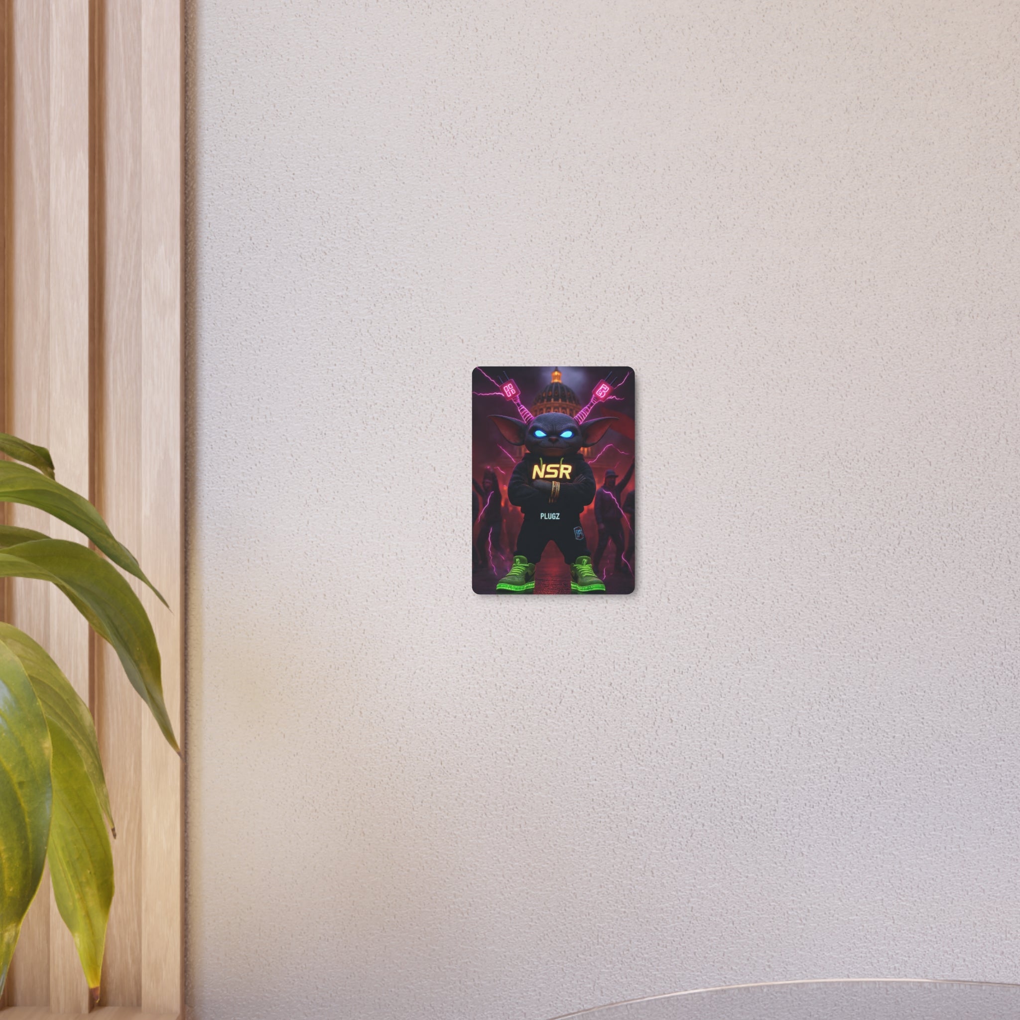 Limited Edition North Star Rebel x 612 Misfits 'Plugz' Metal Art Sign