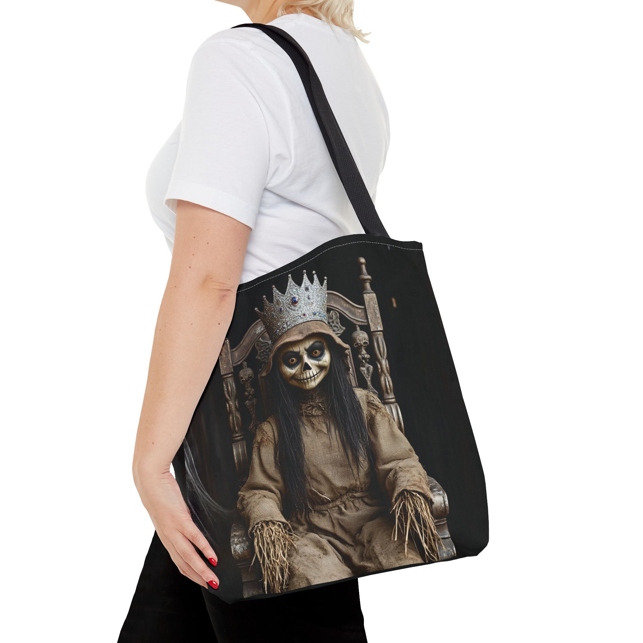 VYBZ Tote Bag - Spooky Skeleton Queen Halloween Design