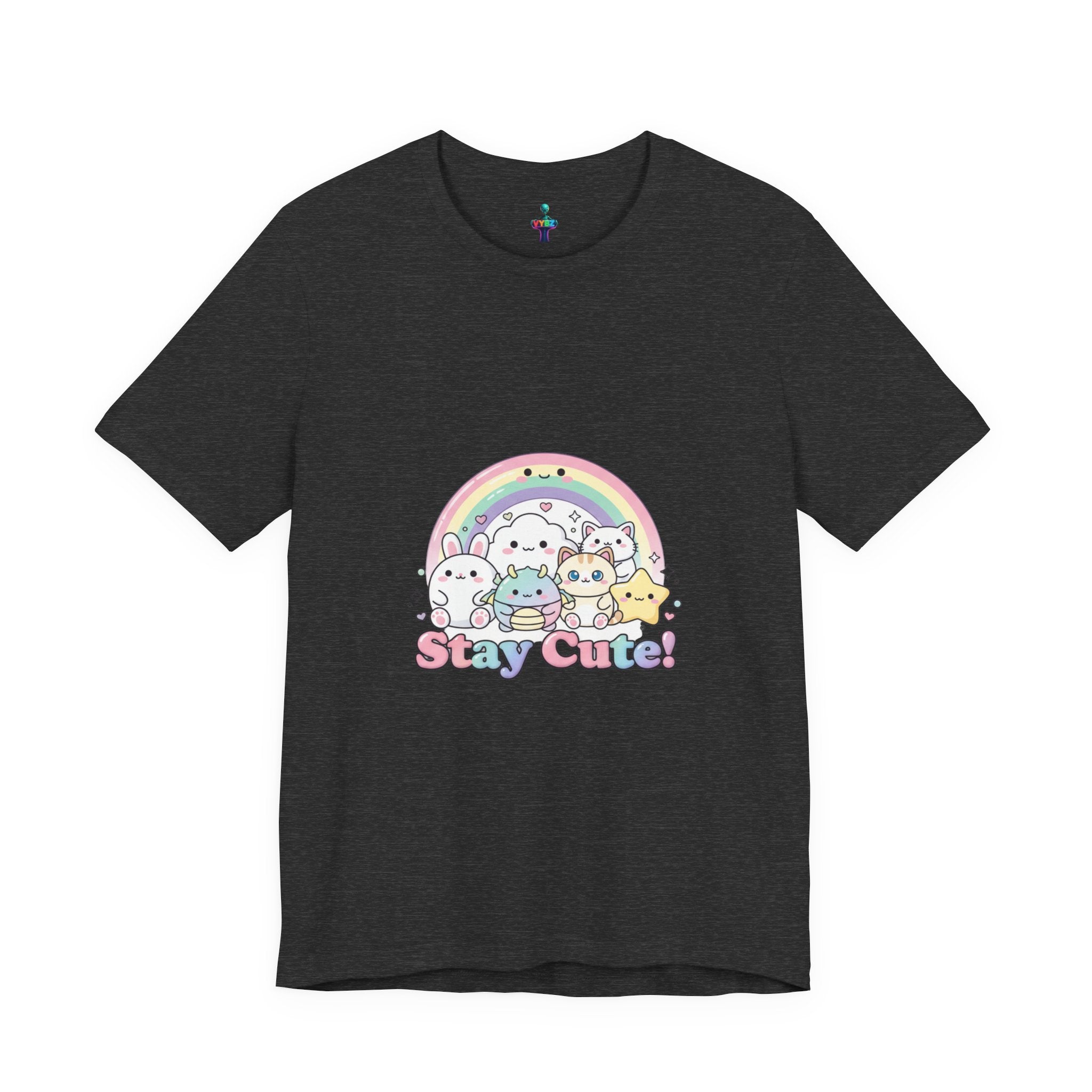 Pastel Kawaii Rainbow 'Stay Cute' Tee | candy kawaii, pastel rainbow