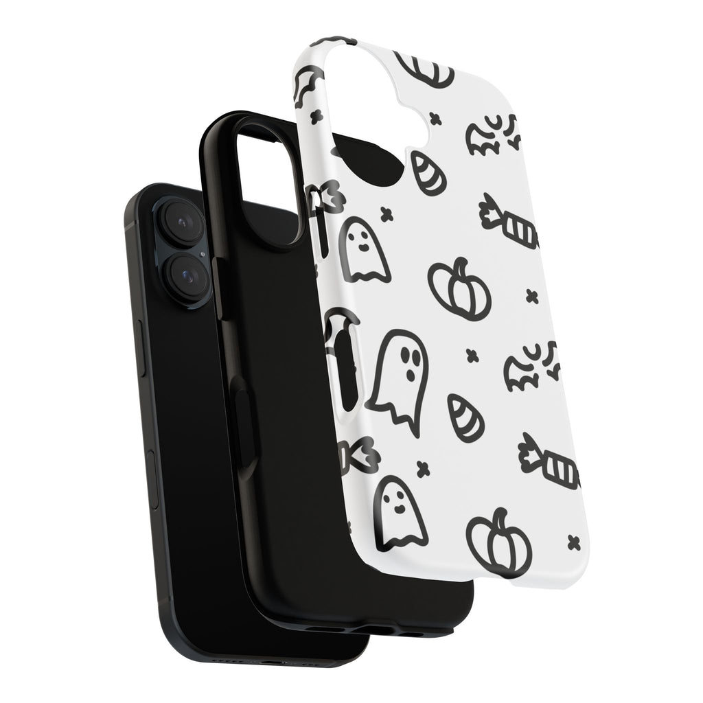 Halloween Themed Phone Case, Spooky Ghosts and Pumpkins, Fall Decor, Costume Party, Trick or Treat