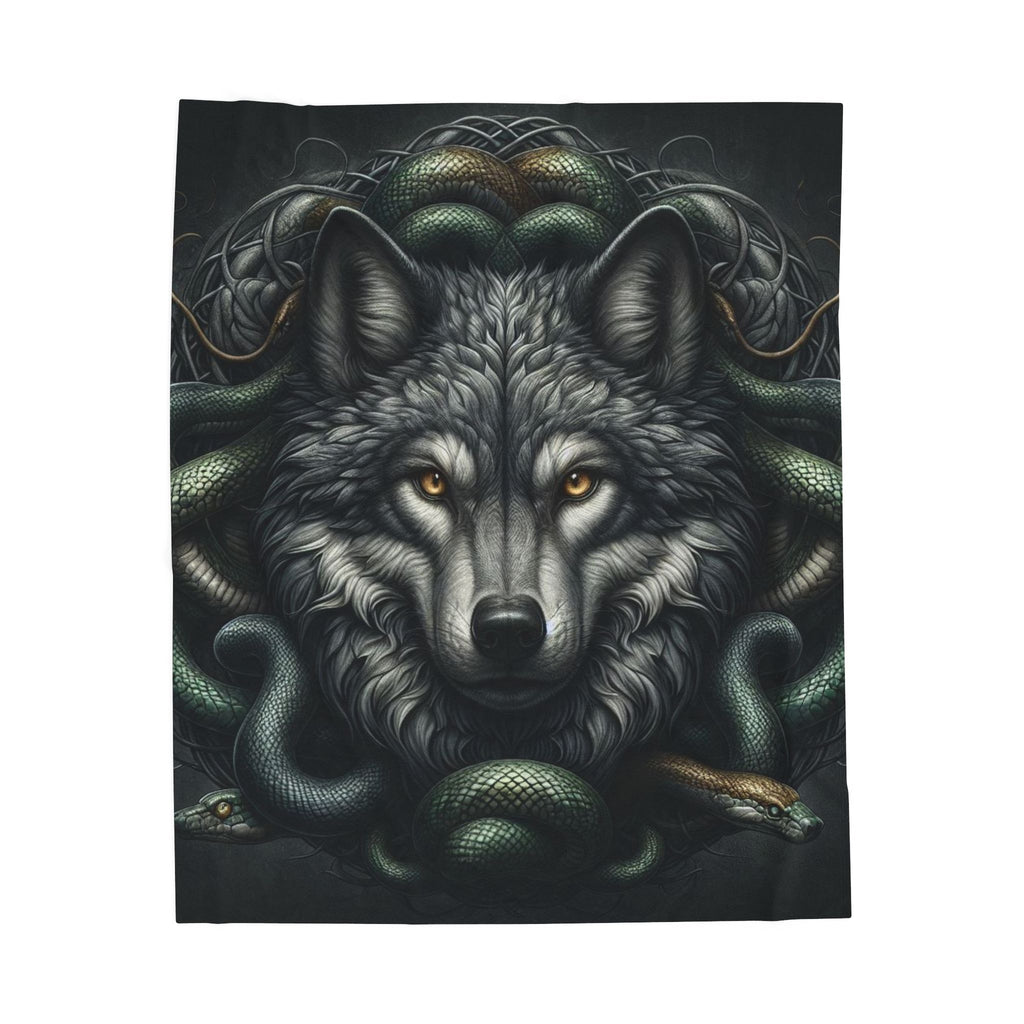 Wolf Plush Blanket, Cozy Throw for Home Decor