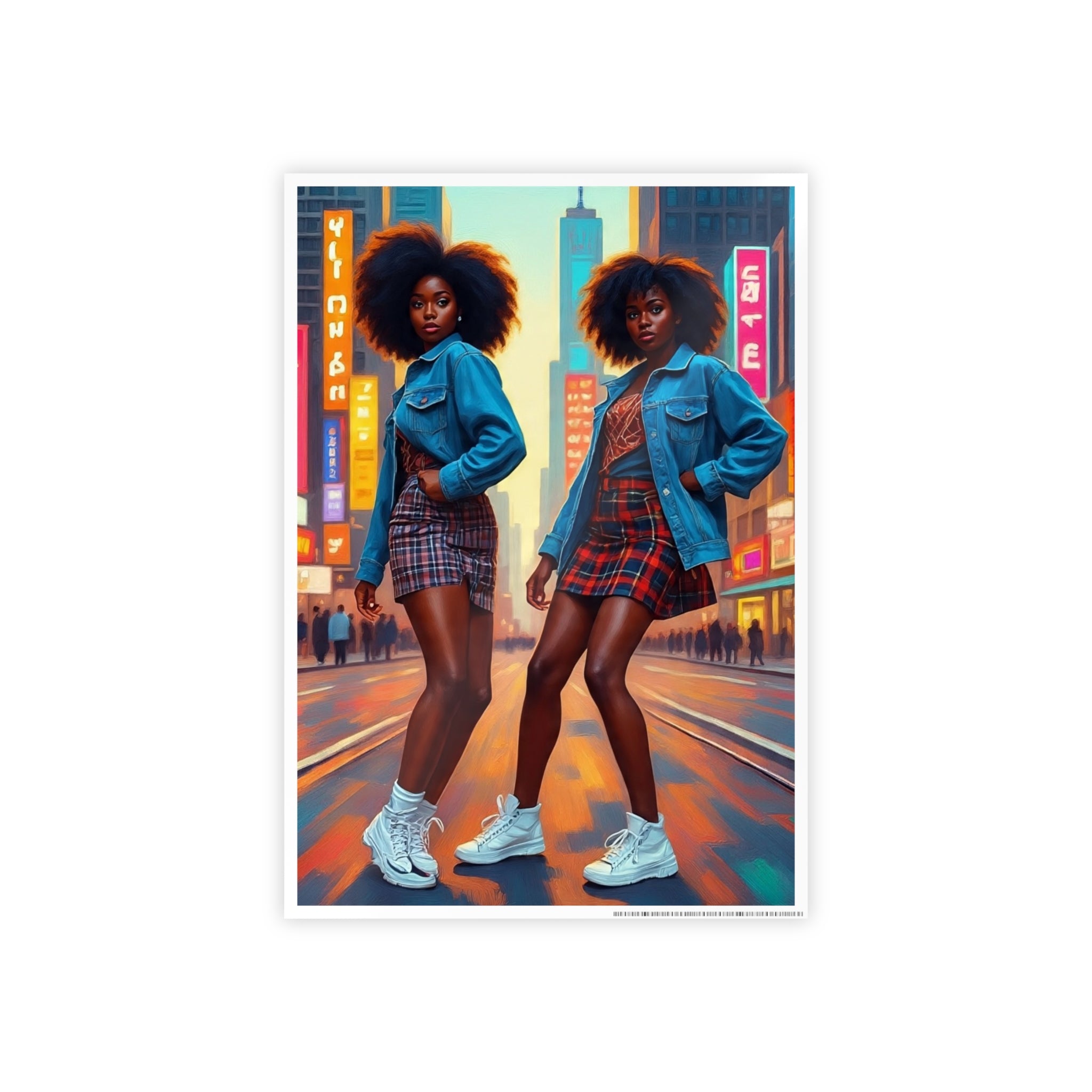 Urban Vibe Gloss Posters, Fashion Art Décor, Trendy Wall Art, Home Decoration, Gift for Young Adults, Room Aesthetic