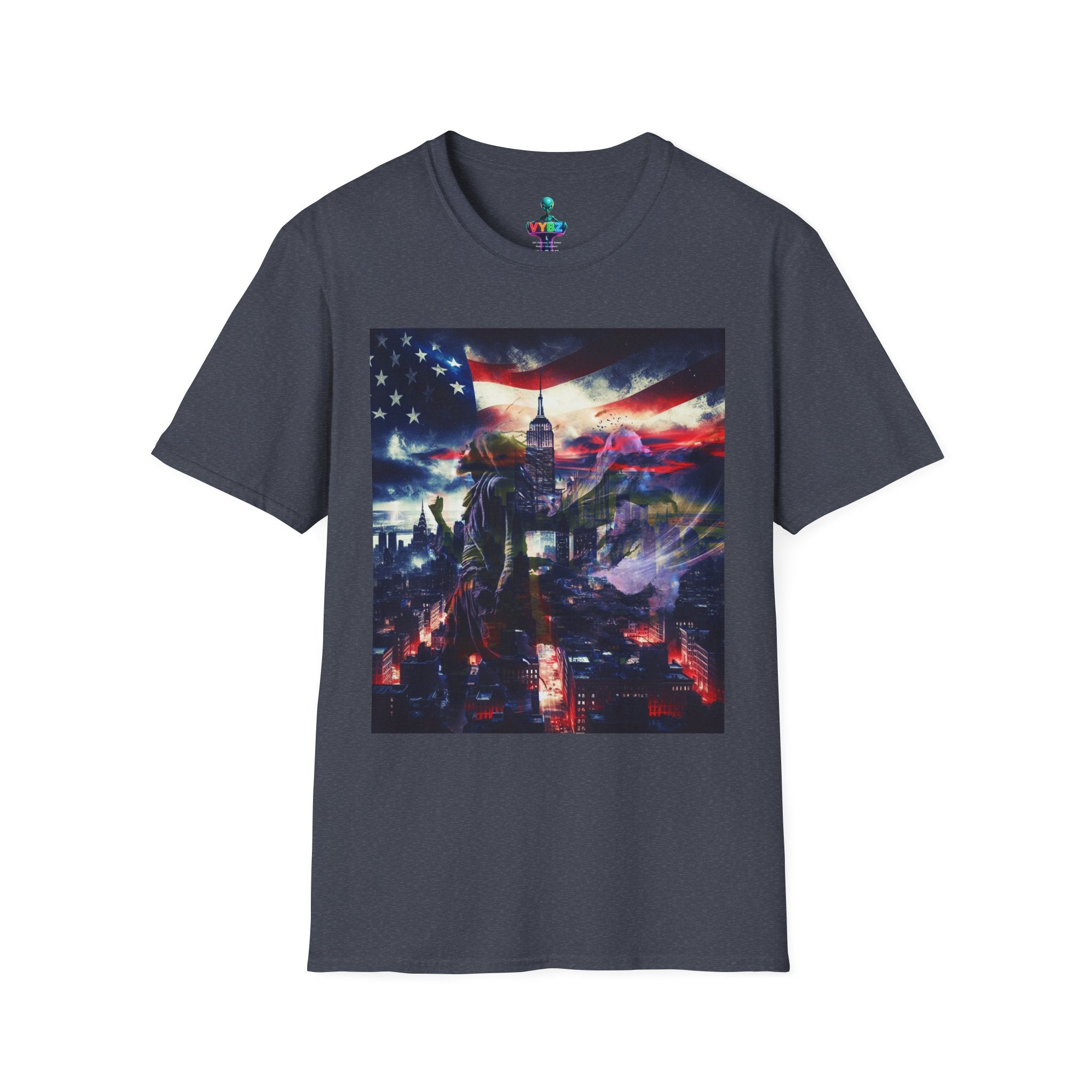 VYBZ Freedom-Themed Graphic Tee