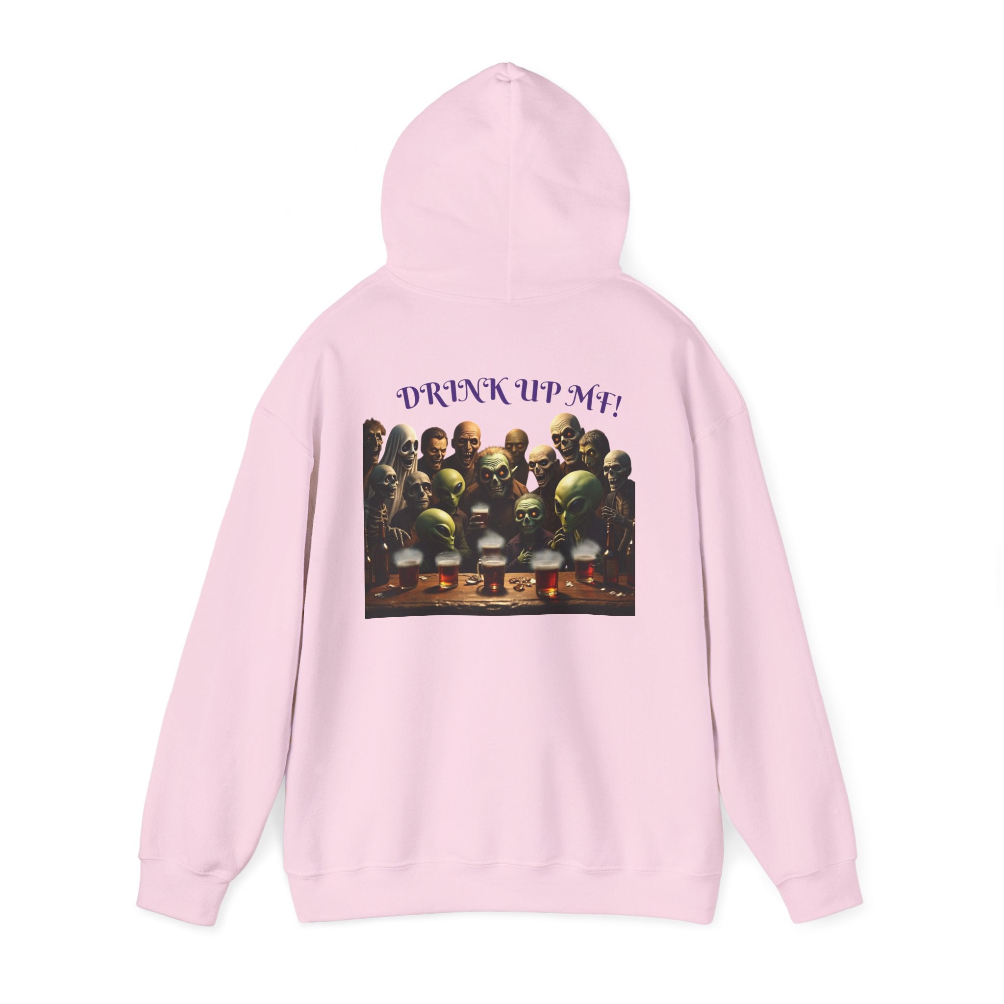 VYBZ Aliens and Monsters Unisex Hooded Sweatshirt - Funny Quote Design