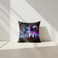 Electric Neon 'Plugz Living' Decorative Pillow — 612 Misfits Graphic Throw Cushion