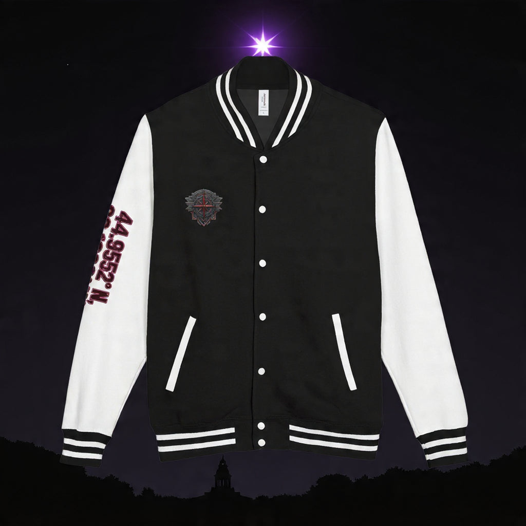 Letterman Jacket — North Star Rebel Graphic varsity jacket