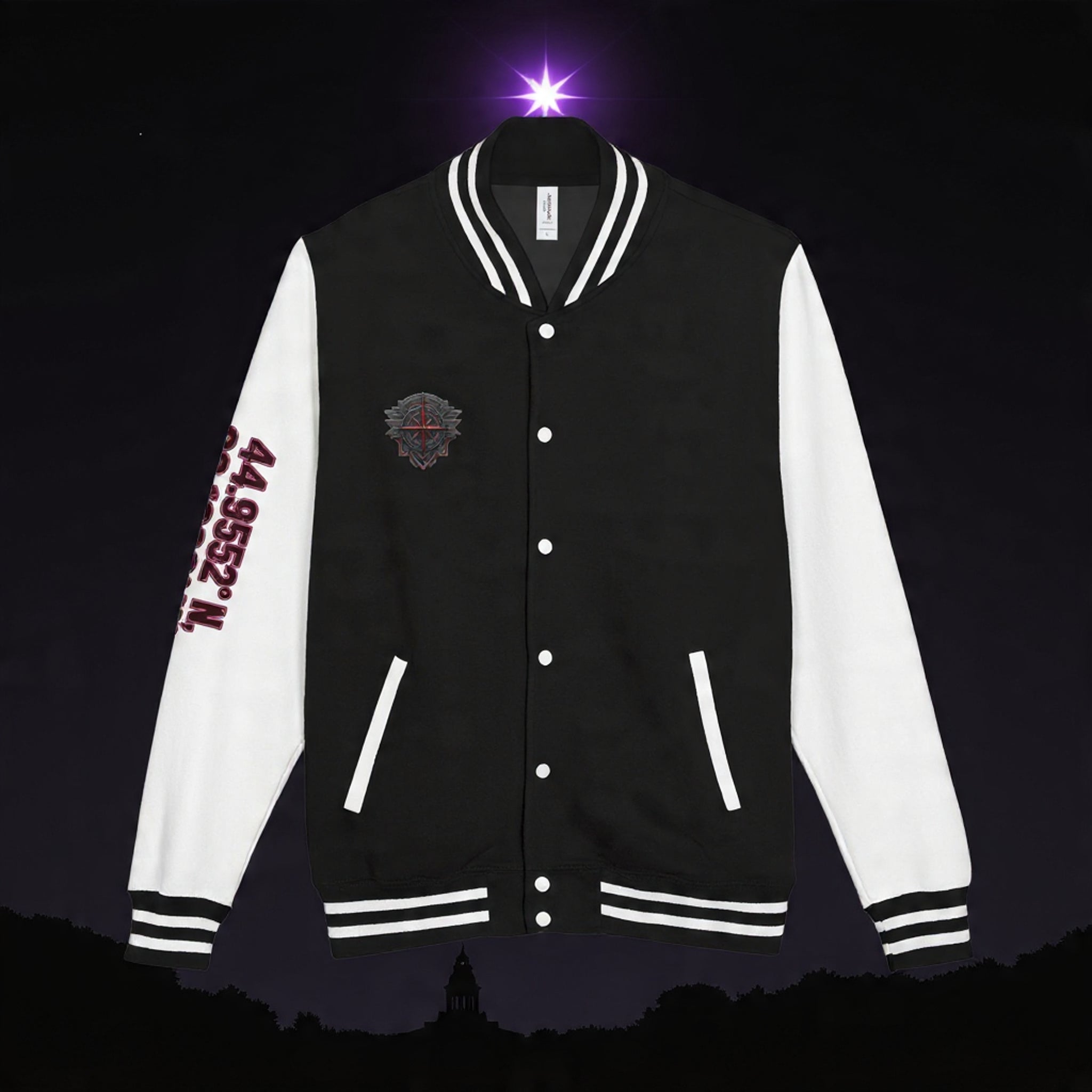 Letterman Jacket — North Star Rebel Graphic varsity jacket