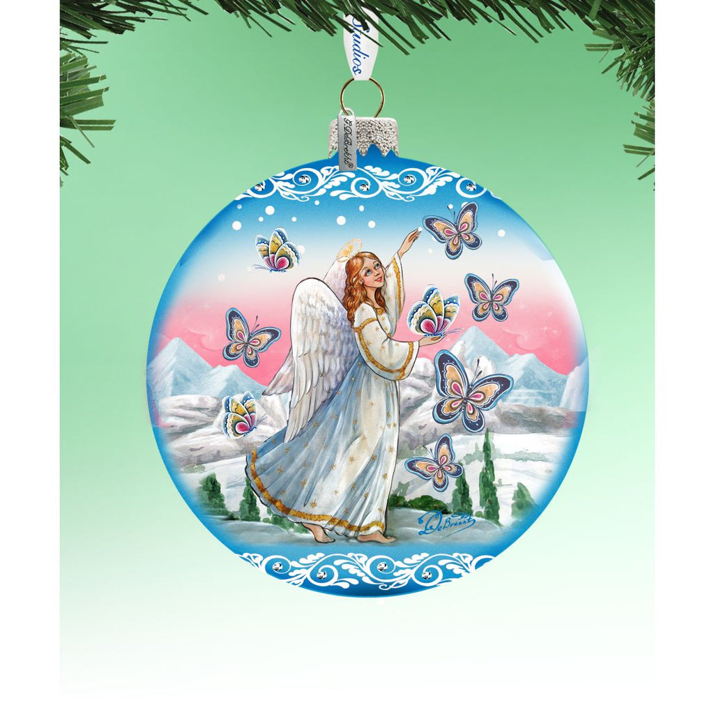 Serenity Angel Glass Ornament Limited Edition by G. DeBrekht - Christmas Decor - 73885-1