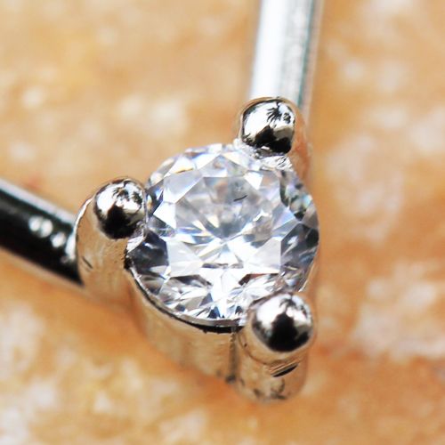 316L Stainless Steel Jeweled Teardrop Shaped Seamless Ring-1