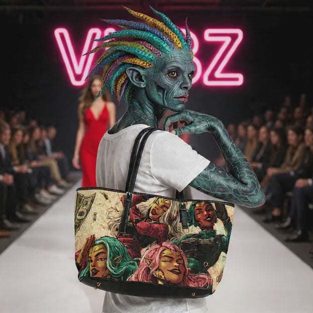 Female Superheroes PU Leather Shoulder Bag — Colorful VYBZ Design