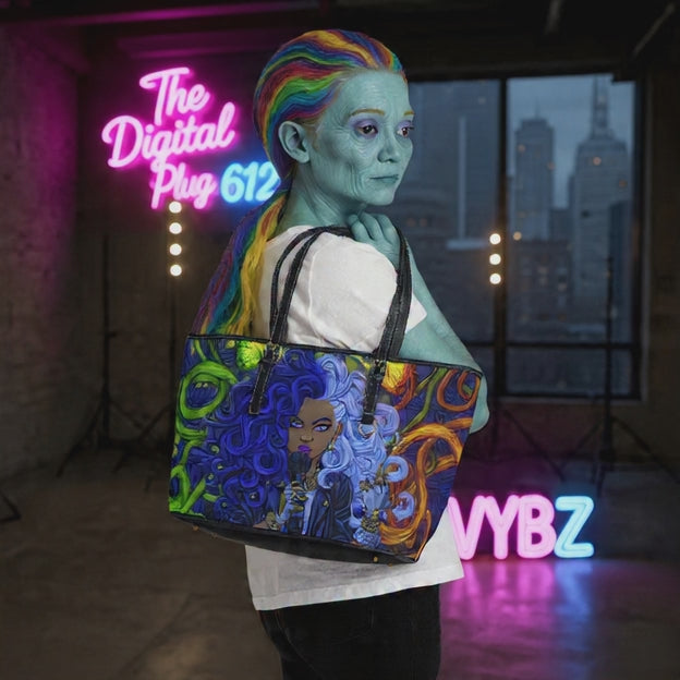 Shoulder Bag - Colorful Melanated Urban Theme Design