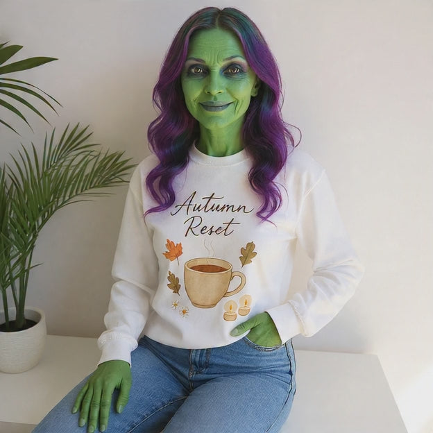 "Autumn Reset" Fall Positive Affirmation Sweatshirt