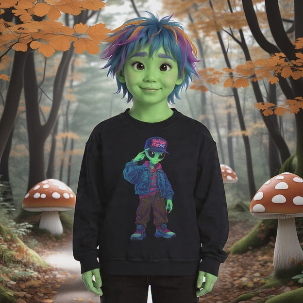 Stylish Alien Graphic Sweatshirt | Unisex Heavy Blend Crewneck | Trendy Casual Wear, Gift for Hipsters, Streetwear Fashion, Unique Art [...]