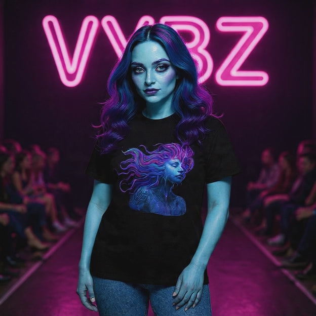 Blue Goddess Tee for Nature Lovers