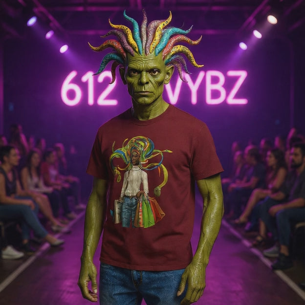 T-Shirt VYBZ Serpent Queen Colorful Shopping Design