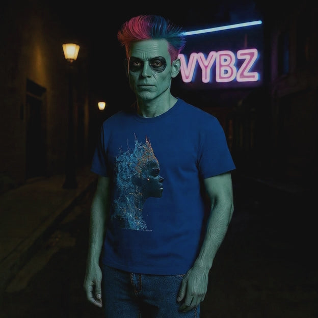 Water Goddess Unisex Heavy Cotton Tee - Artistic Graphic T-Shirt