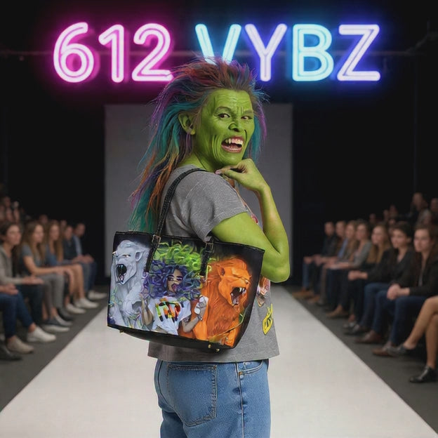 Shoulder Bag - VYBZ 'The Lioness' Colorful Design