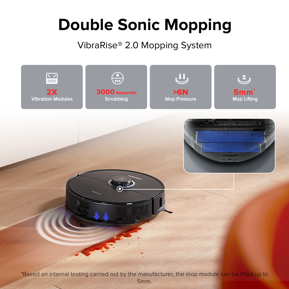 Roborock S8 Pro Ultra Robot Vacuum, Self-Drying, Mop Lift- Certified Refurbished