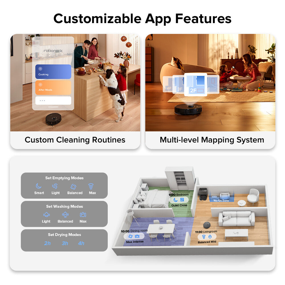 Roborock S8 Pro Ultra Robot Vacuum, Self-Drying, Mop Lift- Certified Refurbished